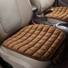 Brown plush car seat cushion for all-season comfort