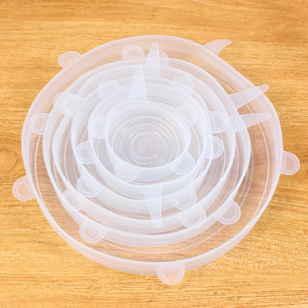 Flexible Silicone Lids with Airtight Reusable Food Seal