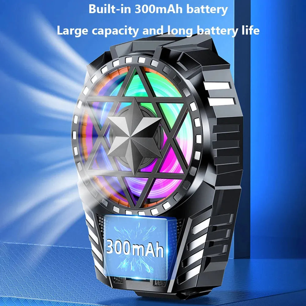 Rechargeable Phone Cooler with Three Speed Back Clip Fan
