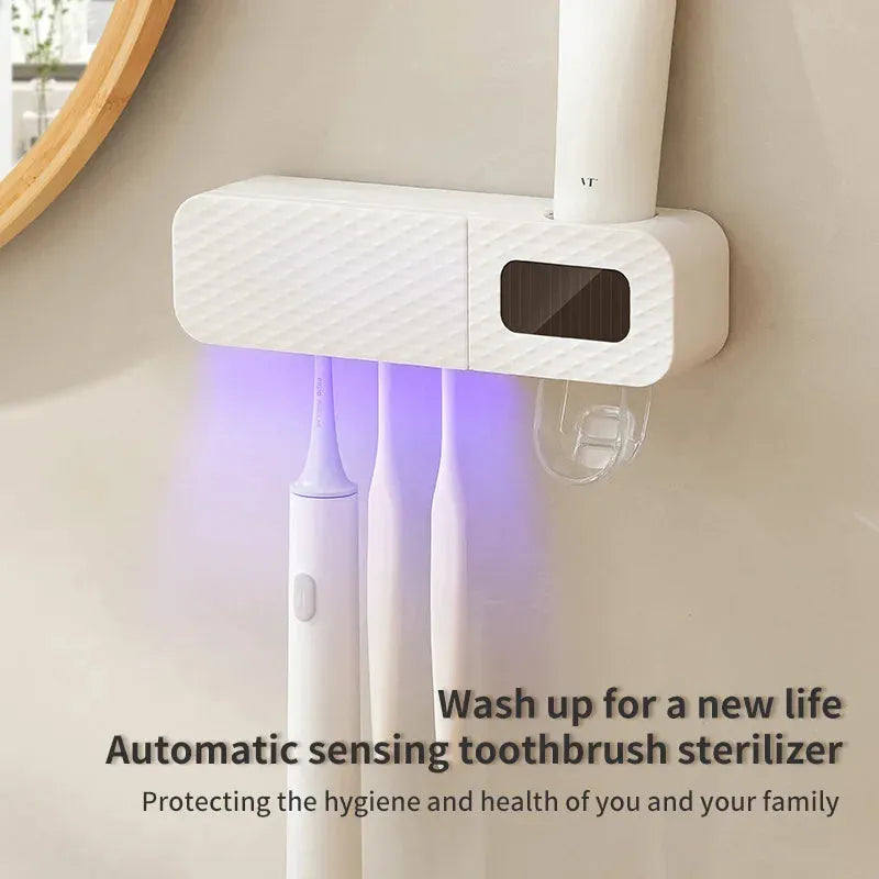 Smart Wall Mounted Toothbrush Holder with Dryer