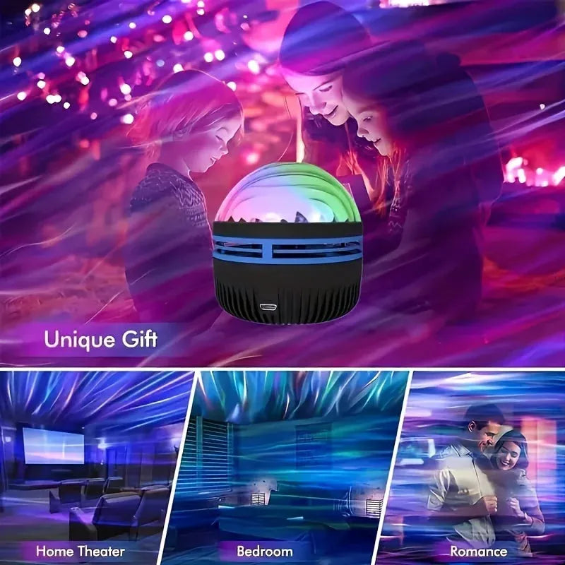Aurora Borealis LED Projector with Remote and Galaxy Effects
