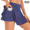 Navy sporty tennis skirt with pocket