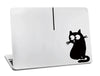 Laptop skin with surprised cat design