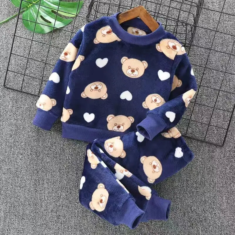 Baby Clothes Set Tricken Fleece Hooded Outerwear - PMMNAPOLES