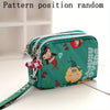 Patterned women's zipper pocket wallet