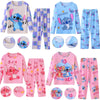 Conjunto de pijama de 2 piezas de Disney Stitch para niños y niñas