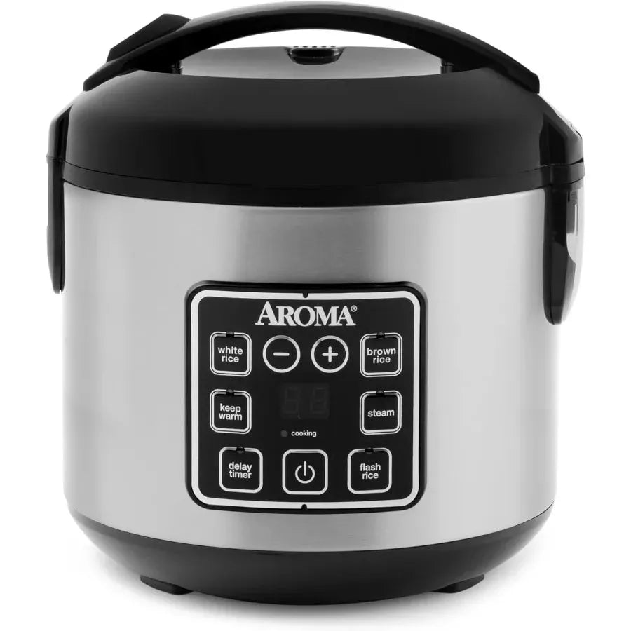 Rice Cooker Digital 2 Qt Stainless Steel Multi Cooking Pot
