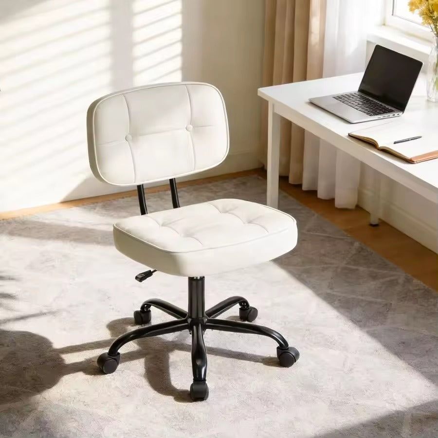 Armless Ergonomic Office Chair with Lumbar Support