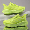 Lightweight green outdoor running shoes