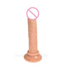 Beige dildo with suction base