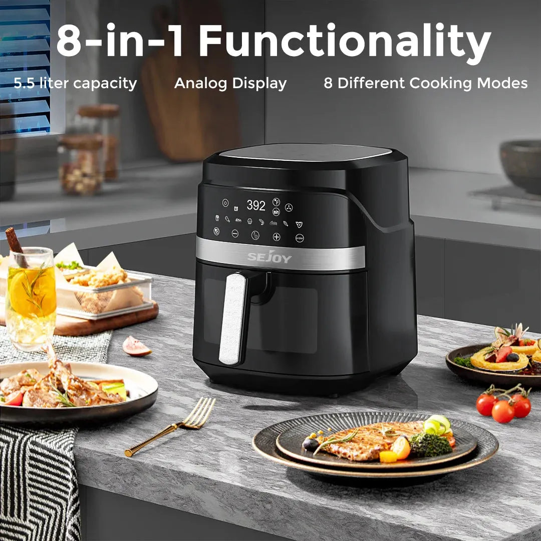 Air Fryer 8 in 1 Electric 6L Oil Free Cooking Oven