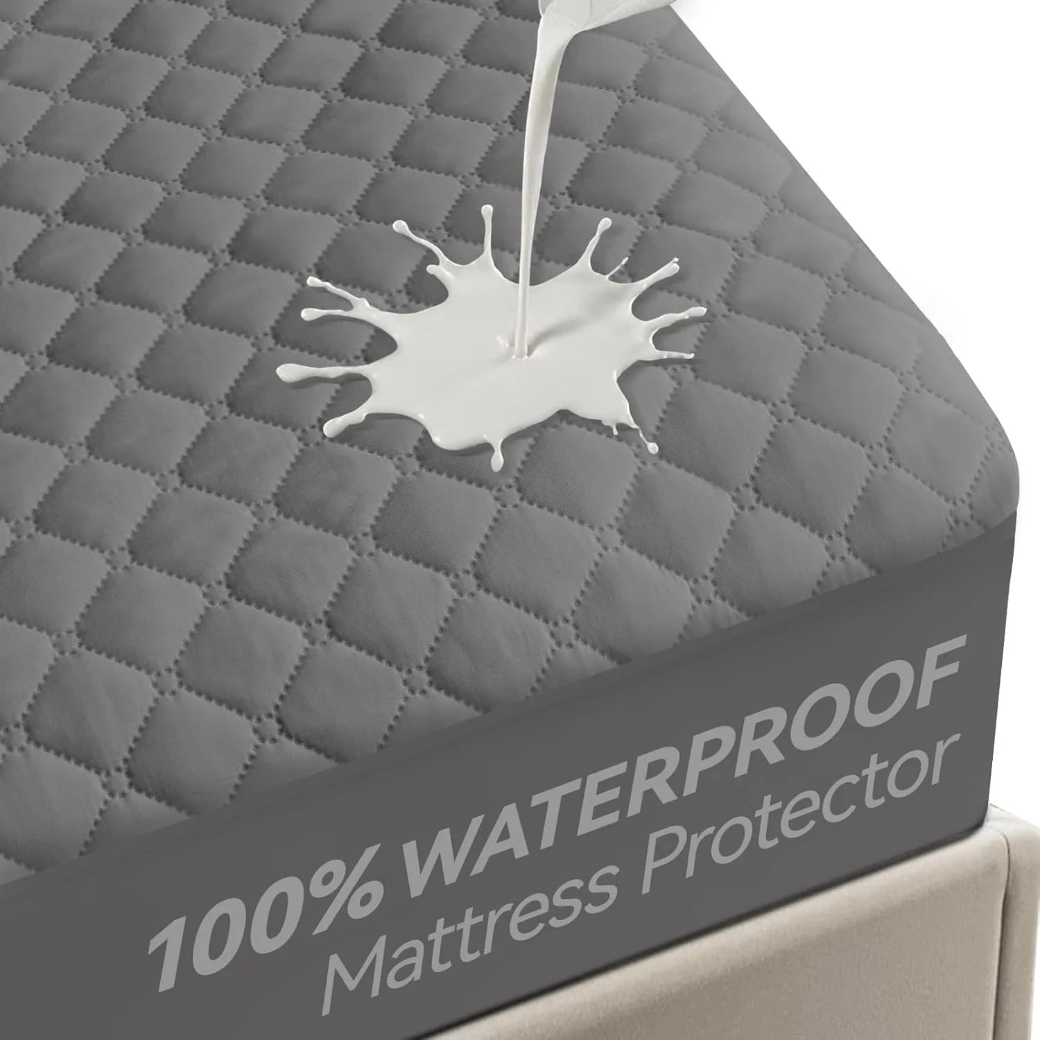 Waterproof Mattress Protector Soft 3D Air Fabric Fitted Pad