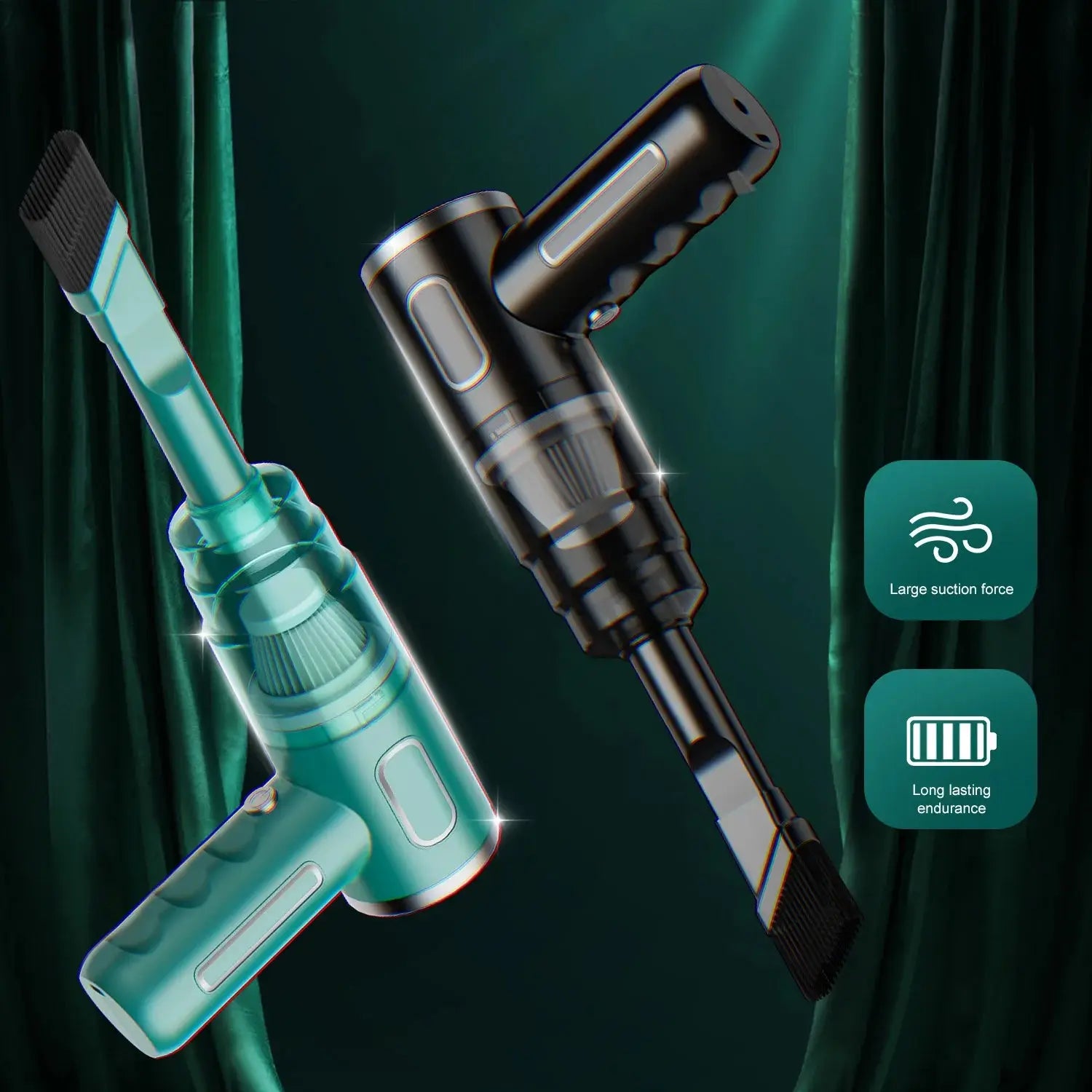 Portable Wireless Car Vacuum Cleaner – ABS Mini Powerful Handheld Vacuum for Home, Carpet & Auto Cleaning