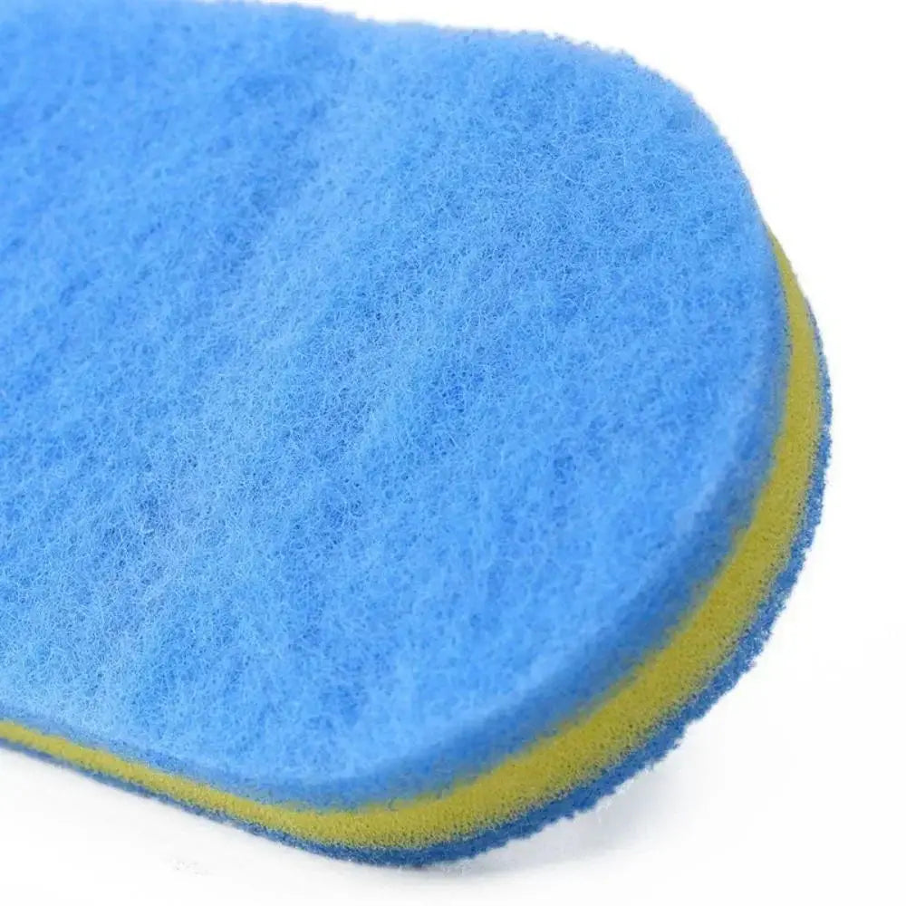 Sponge brush with handle for kitchen cleaning, dish and pot scrubber for stain removal, dishwashing tool