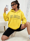 Yellow Los Angeles hoodie for women