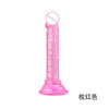 Pink dildo with suction base