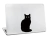 Laptop skin with sitting cat silhouette