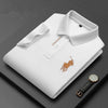 Pure bordado cotton polo shirt for men