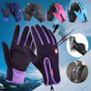 Winter cycling gloves with wrist support