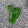 Green gua sha massage tool