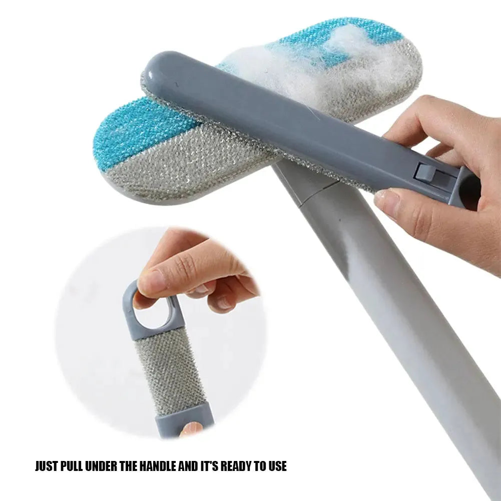 Pet Hair Remover Brush with Long Handle Multi Surface Design