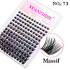 Massif eyelash clusters, style 73