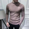 Men's casual vintage style wool turtleneck sweater