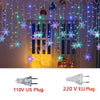 Christmas snowflake LED string lights