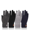 Set of four warm winter gloves for men