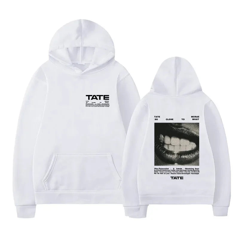 Unisex Oversized Hoodies with Tate McRae Tour Print Pullover