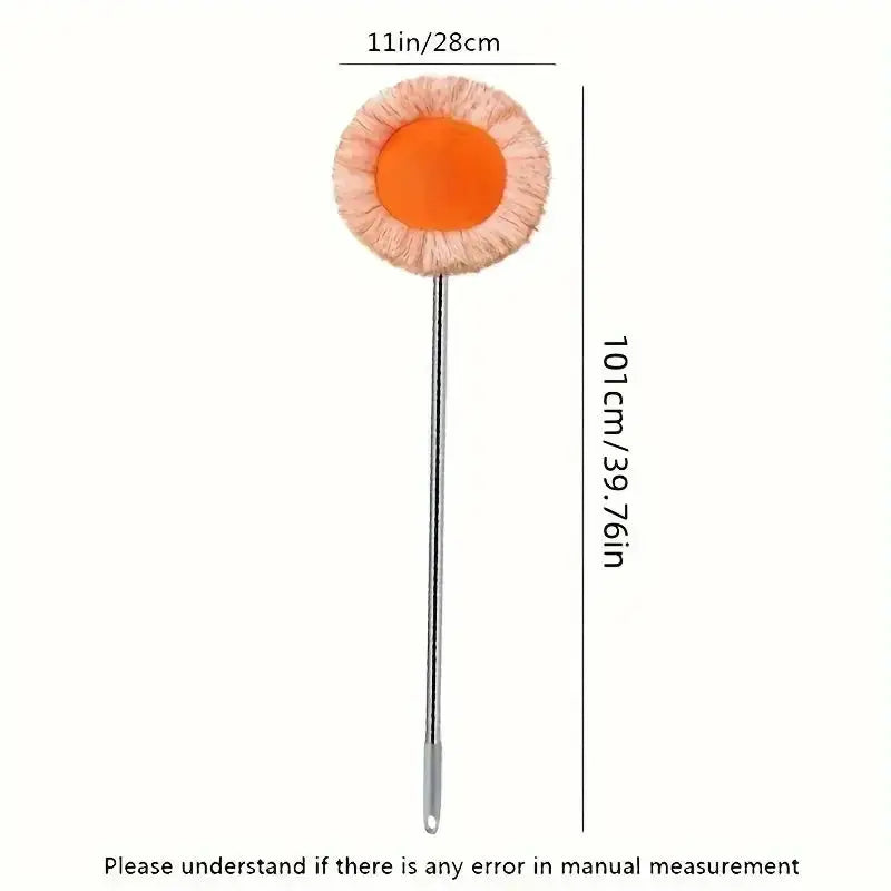 360° Ceiling & Wall Cleaning Mop – Extendable Dust Remover for Fans, AC, Tiles – Wet & Dry Dual-Use Floor Mop
