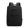 Black men's backpack with minimalist look