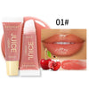 Plumping glitter lip gloss, strawberry moisturizing gel - PMMNAPOLES