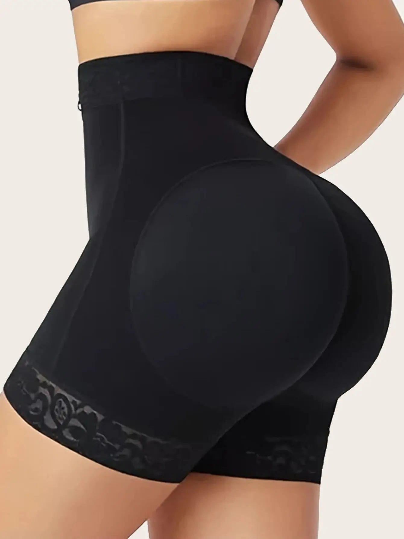 Women's Sculpting Lace Trim Panties Breathable & Comfy Butt-Lifting Underwear
