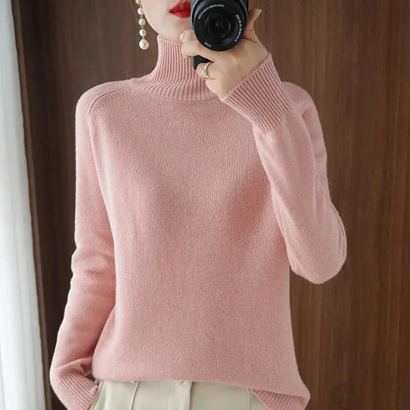 Basic merino wool sweater for autumn and winter - PMMNAPOLES