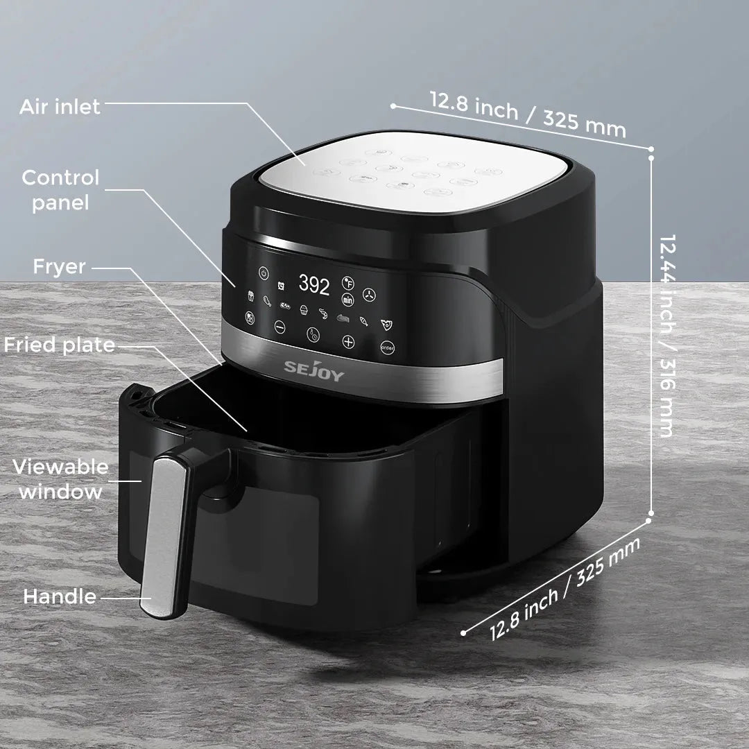 Air Fryer 8 in 1 Electric 6L Oil Free Cooking Oven