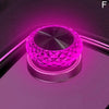 Pink USB car LED ambient light on dashboard