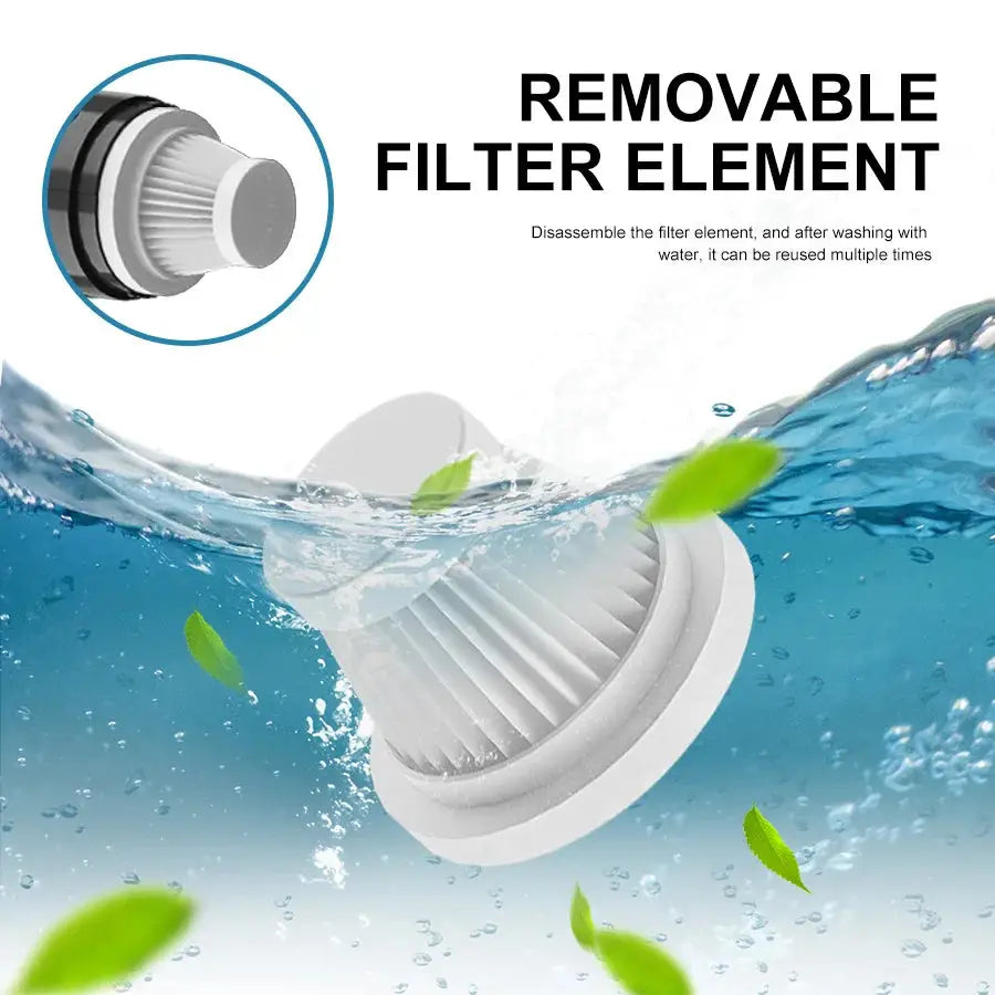 Portable Wireless Car Vacuum Cleaner – ABS Mini Powerful Handheld Vacuum for Home, Carpet & Auto Cleaning