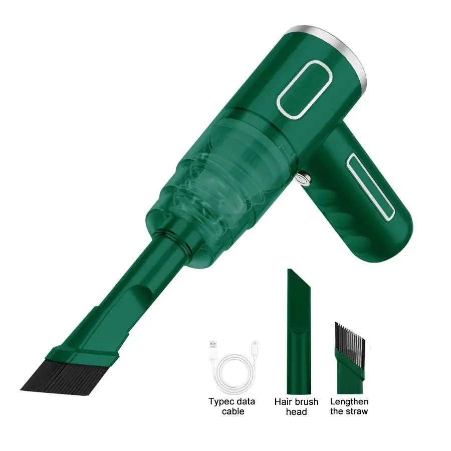 Portable Wireless Car Vacuum Cleaner – ABS Mini Powerful Handheld Vacuum for Home, Carpet & Auto Cleaning