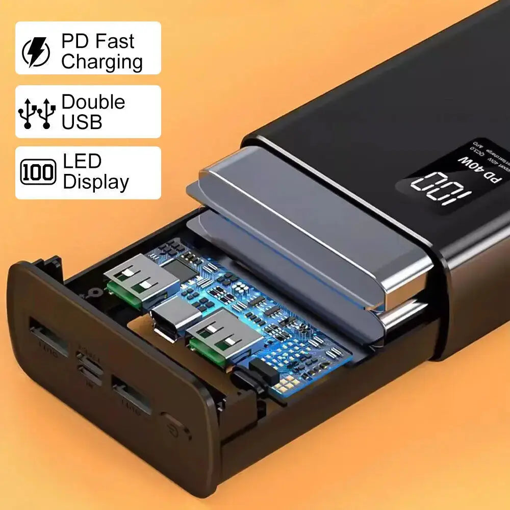 66W Fast Charging Power Bank 20000mAh USB Portable Battery with Two-Way Quick Charge for iPhone & Android