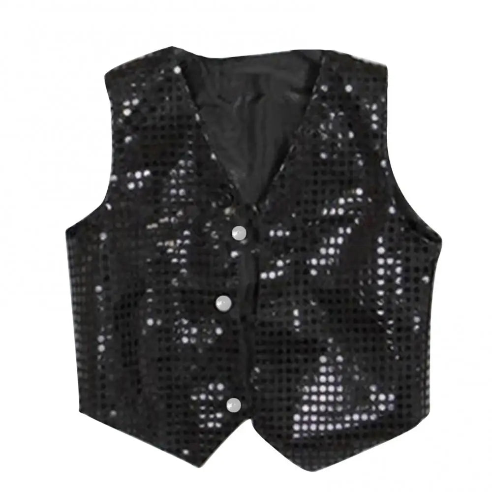 Boys Girls Sequin Vest Waistcoat - PMMNAPOLES