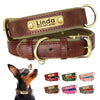 Personalized leather dog collar - PMMNAPOLES