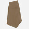 Khaki women's yoga shorts for comfort and style