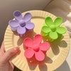 3 flower shaped hair clips for women