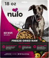 Nulo freeze-dried raw dog food, beef recipe with apples, 18 oz