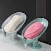 2 pieces of leaf-shaped soap holder