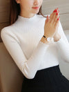 Women's Ruffle Turtleneck Sweater