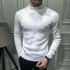 Men's casual vintage style wool turtleneck sweater