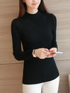 Women's Ruffle Turtleneck Sweater