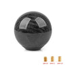 Carbon fiber spherical gear shift knob with adapters